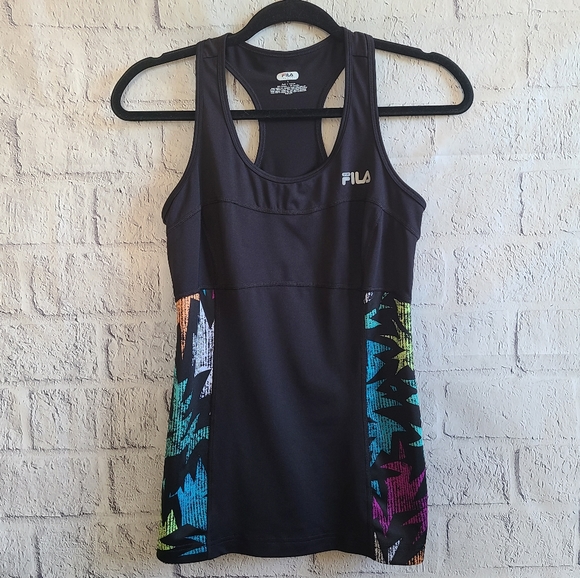 Fila Multi-Color Athletic Racer Back Tank Top S - Picture 1 of 7